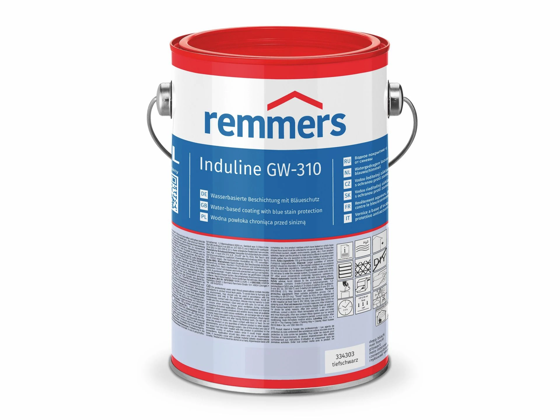 Remmers Induline GW-310 Zwart 0.75 Liter - Afbeelding 4